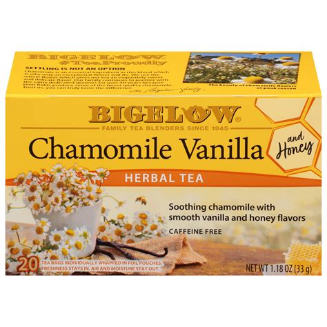 Chamomile Vanilla Honey Herbal Tea - Case of 6 boxes- total of 120 tea ...