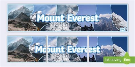 Mount Everest Photo Display Banner (teacher made) - Twinkl