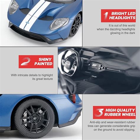 Buy RÄDER Licensed RC Series,R/C 1:14 Ford GT Remote Control Car ...