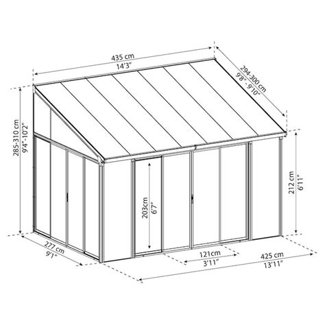 Canopia by Palram 10.33-Feet x 14.3-Feet SanRemo Rectangle White ...