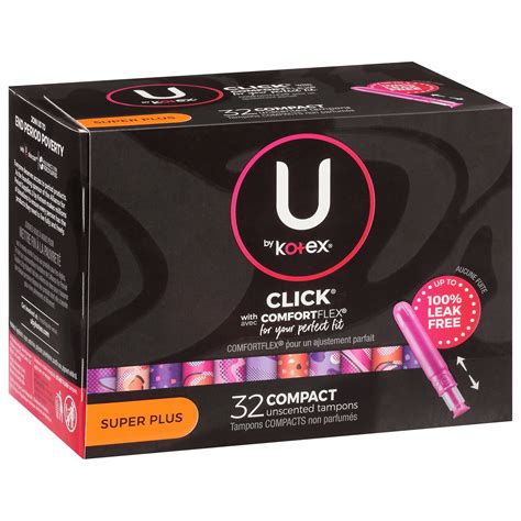 U By Kotex Super Plus Tampons - 32 CT 6 Pack – StockUpExpress