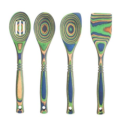 Buy Island Bamboo Pakka Wooden Spoons Set - Exotic Pakkawood Utensils ...