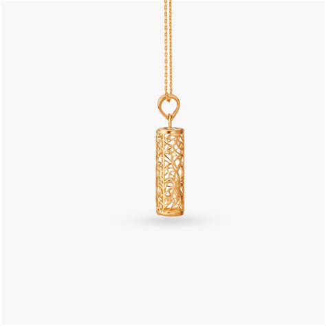 Buy Refined Gold & Diamond Pendant Online | Tanishq | Tanishq Online Store