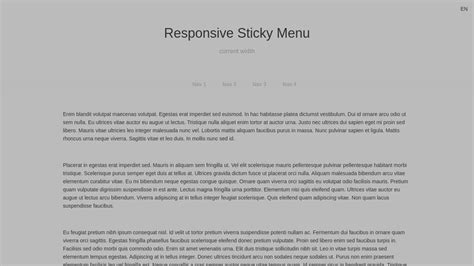 Image result for CSS Sticky Menu