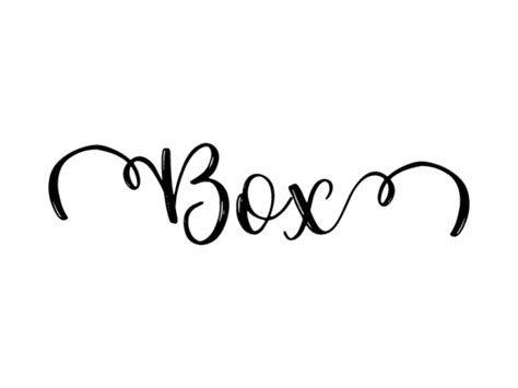 Image result for The Word Box in Fancy Lettering