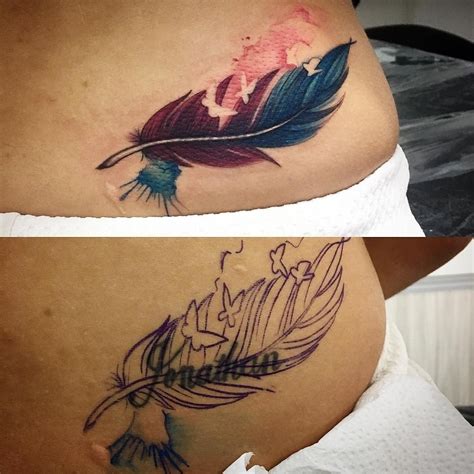 lower back cover up tattoo ideas for ladies