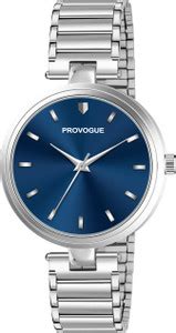PROVOGUE Sophisticated Silver Chain with Stunning Blue Dial Analog ...