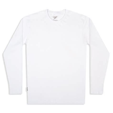 Mens Adventure Organic Cotton Long Sleeve T Shirt White | Silverstick
