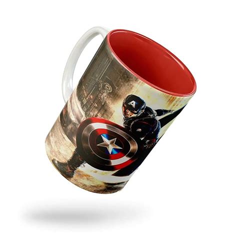 Buy Tee Mafia First Avenger: Captain America Coffee Mug with Print ...