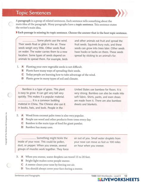 Image result for Topic Worksheet