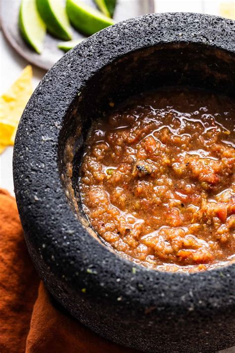 Molcajete Salsa - Isabel Eats