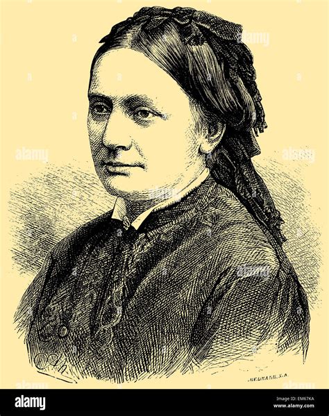 Clara Wieck Schumann (1819–1896), German pianist and composer Stock ...