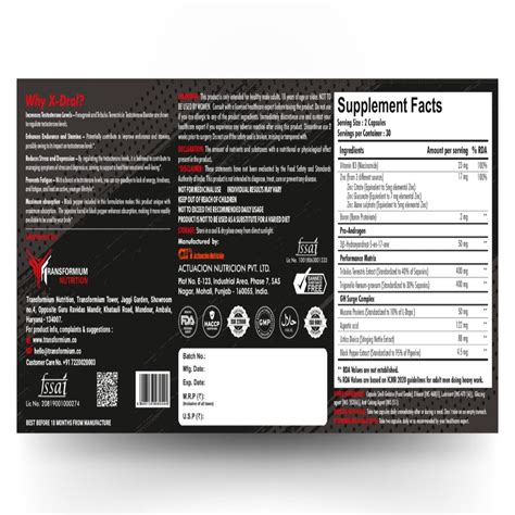 X-Drol (GH Booster Testo Booster) – Transformium Nutrition