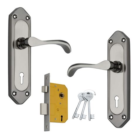 Shrida Door Lock Handle Set with Lock Body and 3 Keys/Main Door Mortise ...