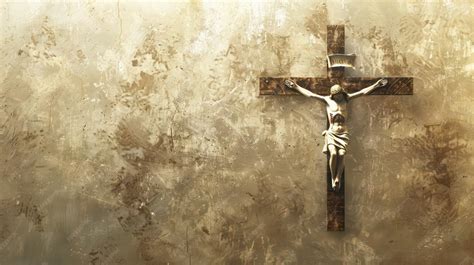 Cross of jesus christ with shroud on a light background digital ...
