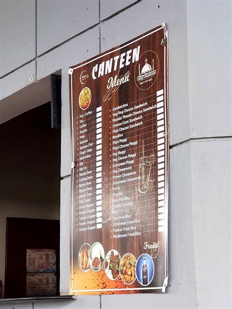 Menu at Divy Canteen SSIPMT, Khilora