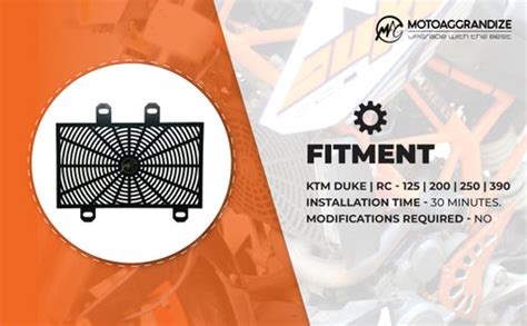 KTM Duke | RC 125/ 200/ 250/ 390 MOTOAGGRANDIZE Radiator Guard | Cover ...