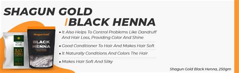 Buy Shagun Gold Black Henna Herbal hair color Based For hair smooth ...