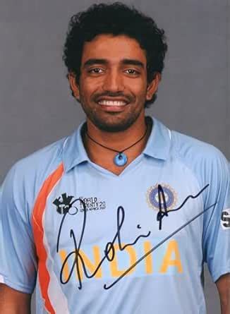 5x7 Inches Original Autographed Photo of Indian Cricketer Robin Uthappa ...