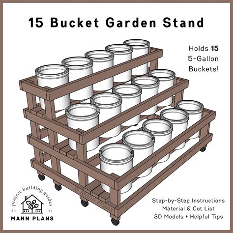 How to build a 5 gallon bucket garden – Artofit