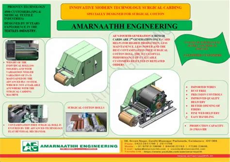 Textile Blow Room & Carding Machines - Cotton Cleaning Machine ...