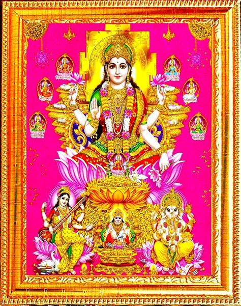 SUNINOW ASHTA LAXMI JI WITH SARASWATI JI KUBER JI AND GANESH JI PHOTO ...