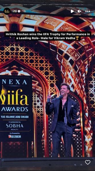 Hrithik Roshan wins IIFA 2023 'Best Actor' award for 'Vikram Vedha'