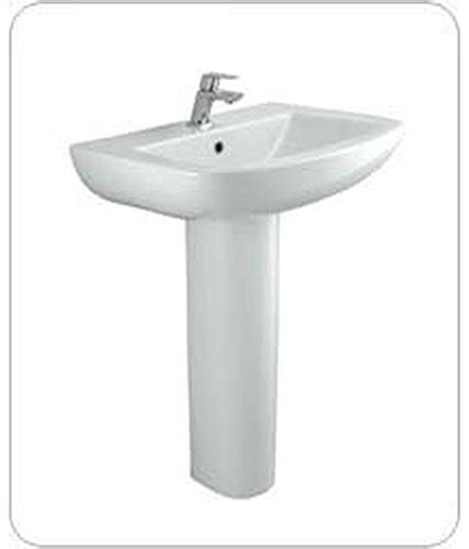 Parryware Venice C0484 Ceramic Basins and Pedestal(White,Two Pieces ...