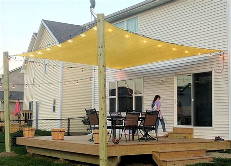 55% off Rectangle Sun Sail Canopy 8 X 10 Ft | Patio shade, Patio sun ...