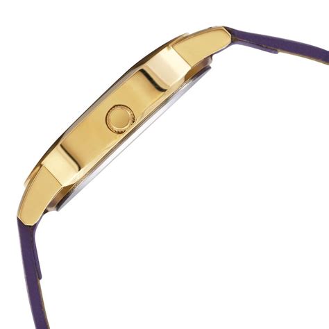 Sonata Splash Champagne Dial Women Watch With Leather Strap