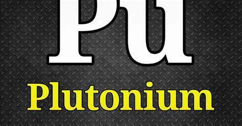 Plutonium | properties and information