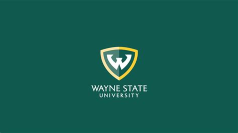 Download Wayne State University Emblem in Green Wallpaper | Wallpapers.com
