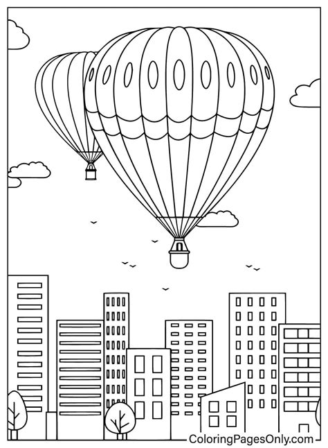 30 hot air balloon coloring pages free pdf printables - 31 Hot Air ...