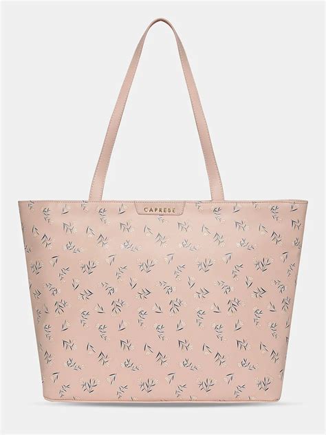 Buy Caprese Merida Tote Printed Large Sky Blue Laptop Bag @ 899 ...
