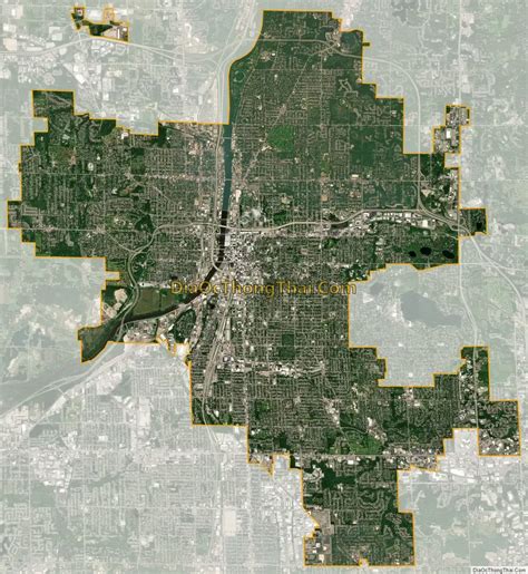 Map of Grand Rapids city, Michigan - Thong Thai Real