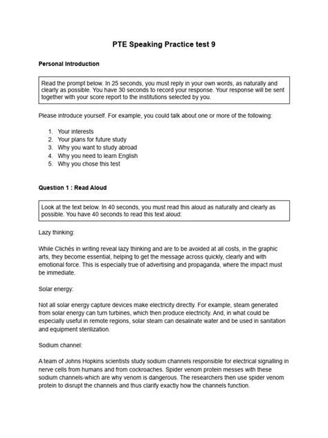 Image result for Sample Speaking Pte Test