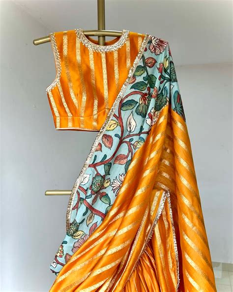 Mustard Yellow Lehenga Set With Kalamkari Detailing. – Aamra by Lavanya