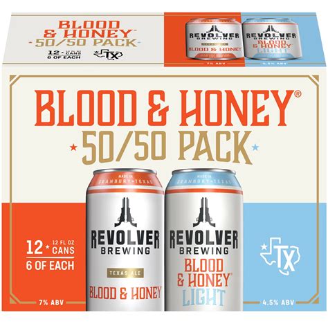 Revolver Blood & Honey And Light 50/50 Craft Beer 12 pk Cans - Shop ...