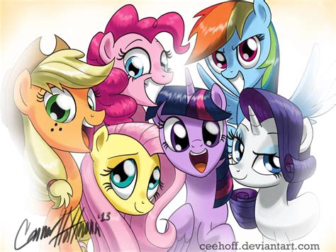 Image - FANMADE art of the mane 6.jpg | My Little Pony Friendship is ...