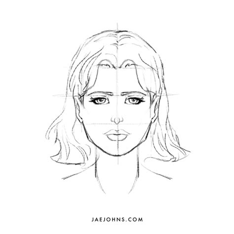 Image result for How to Draw Faces Front View