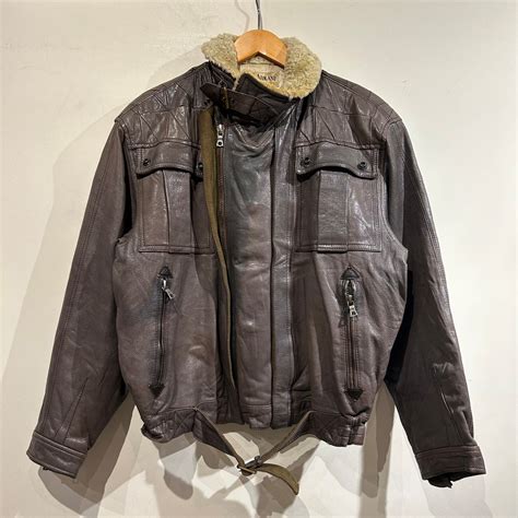 "GIRGIO ARMANI" Leather Jacket | DESERTSNOW