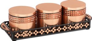 Jaypee Plus Celina Festive Jars with Lid & Serving Tray for Dry Fruit ...