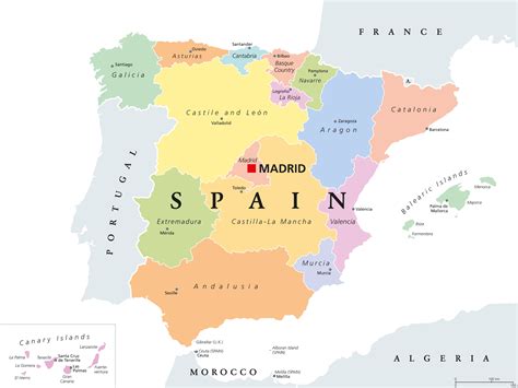 Autonomous Communities of Spain/Regions of Spain | Mappr