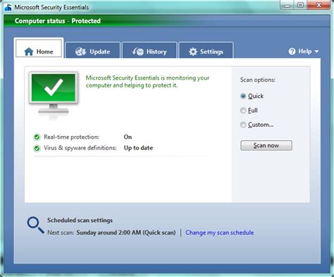 Microsoft Security Essentials – Beta
