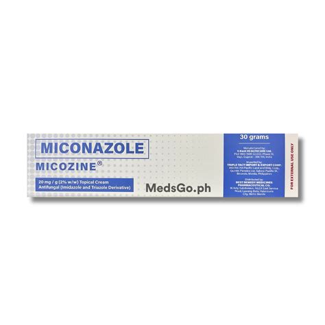 MICOZINE Miconazole 2% Topical Cream 30g price in the Philippines ...