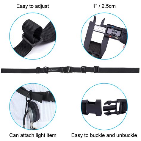 Buy Backpack Chest Strap, Wisdompro® Heavy Duty Adjustable Backpack ...