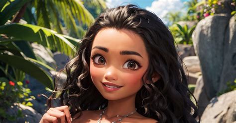 AI, girl, Moana / モアナ - pixiv