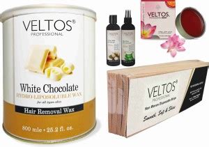 Veltos PROFESSIONAL HAIR REMOVAL COMBO WAXING KIT (WHITE CHOCOLATE ...
