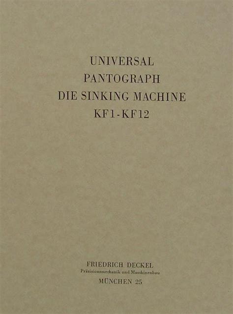 Deckel KF12 Pantograph