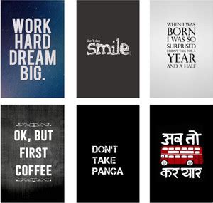 Funny / Inspirational / Motivational Posters. Pack of 6. Paper Poster ...